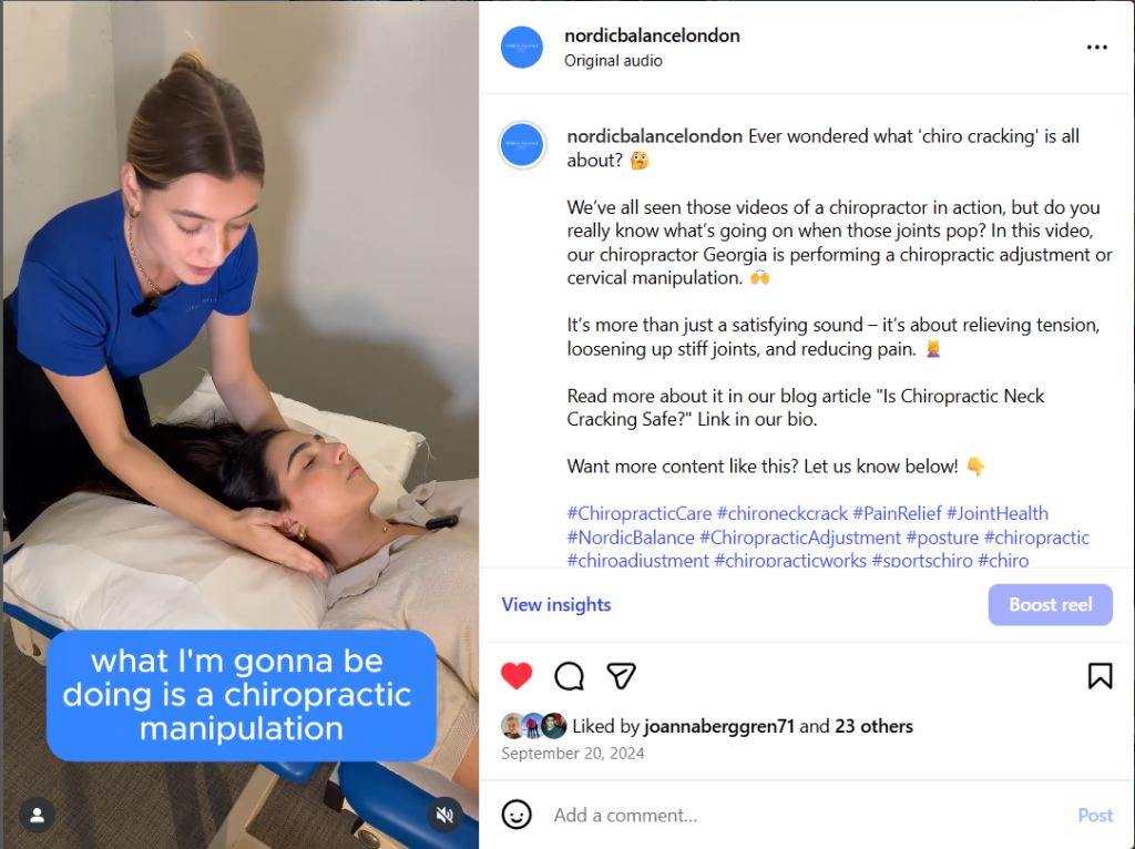 In this video Chiropractor Georgia guides you through a neck adjustment 